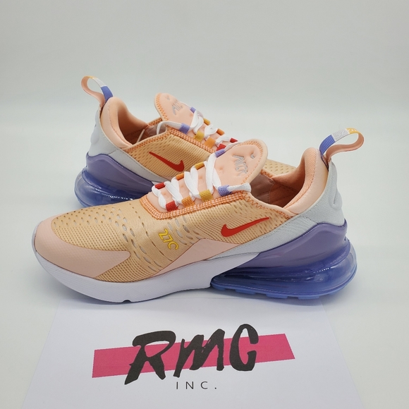 Nike Air Max 270 Washed Coral Football Grey Track - Picture 9 of 10